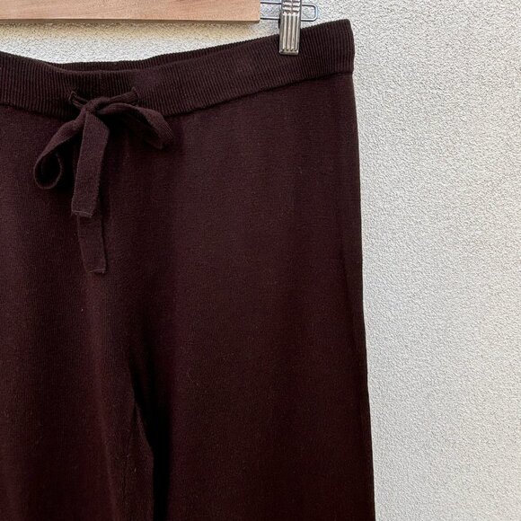 Cashmere Blend Wide Leg Lounge Pants - Picture 2 of 4
